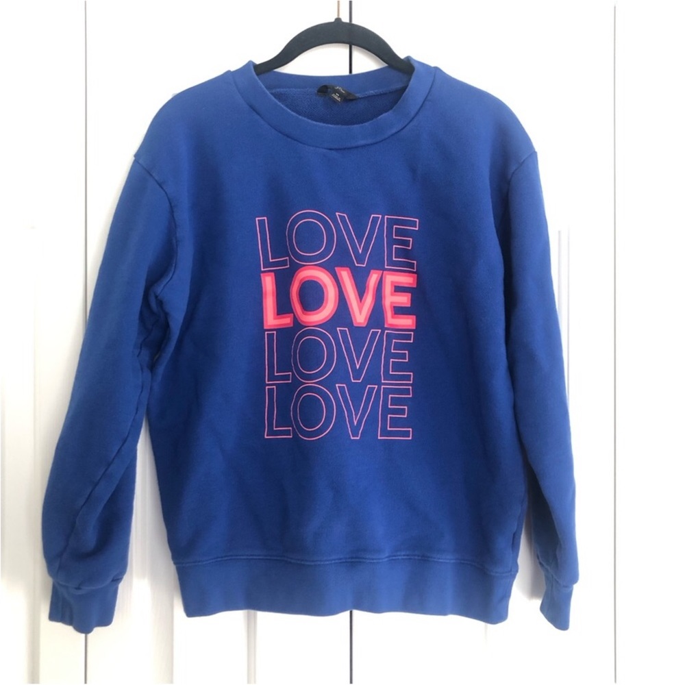 J. Crew Love Print Sweatshirt